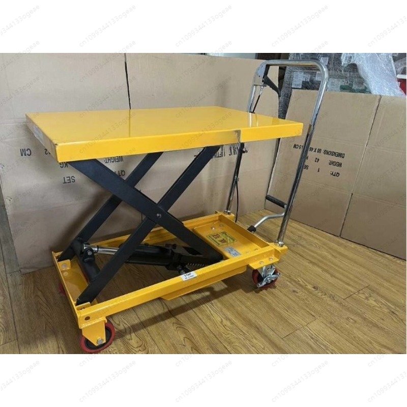Scissor Lift Table Hydraulic - 수동 이동식 유압 가위형 리프트 테이블