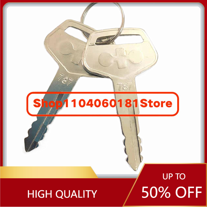 Heavy Equipment Key Set - 2개/세트 실버 787 중장비 굴삭기 부품
