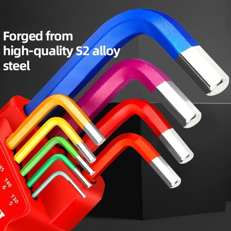 Heavy Equipment Key Set - 9개 산업용 육각 키 세트, 볼
