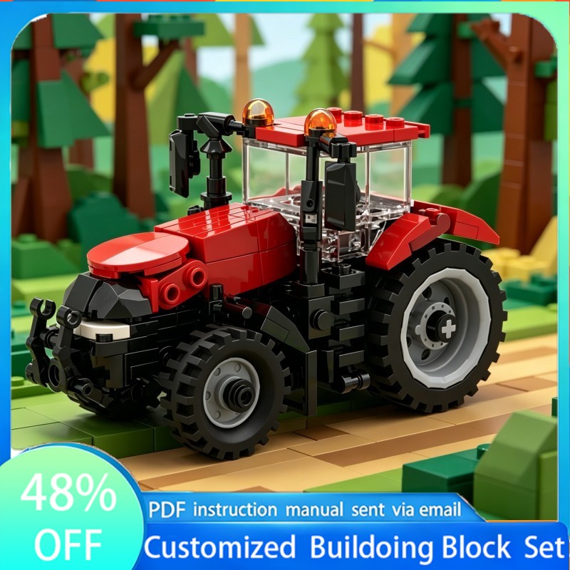 Heavy Equipment Stickers - 214 PCS 레이싱 중장비 MOC 맞춤형