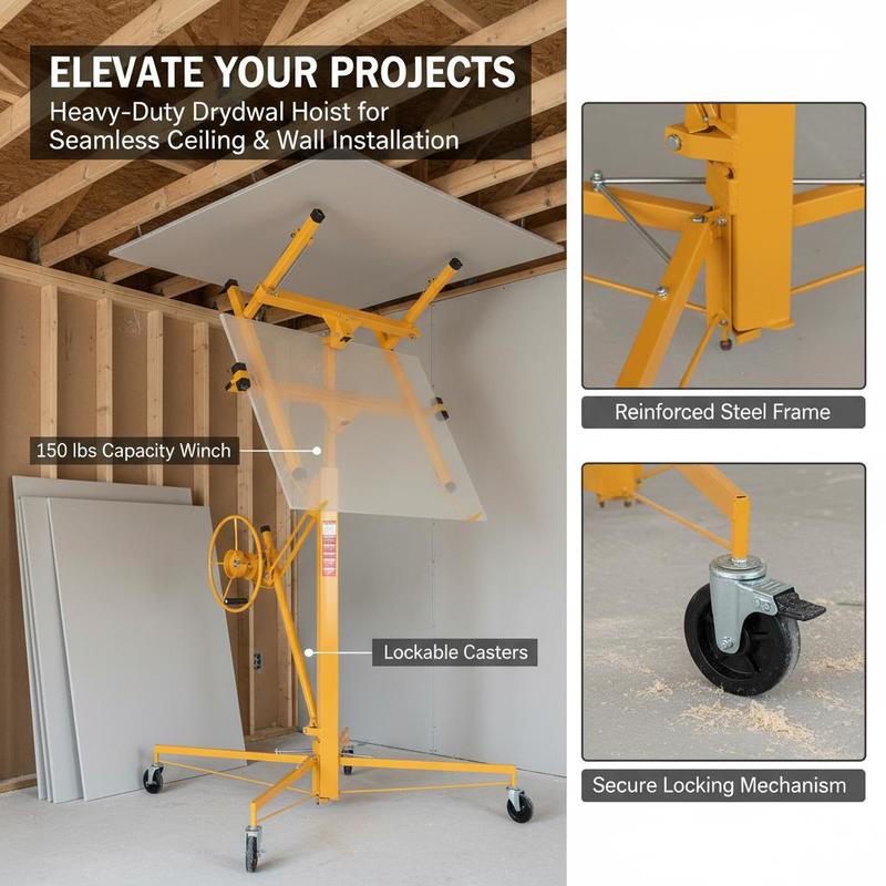 패널 잭 11피트 천장 설치용 벽 시공 주택 개조용 고 - Heavy Equipment Yellow 리뷰 및 가격