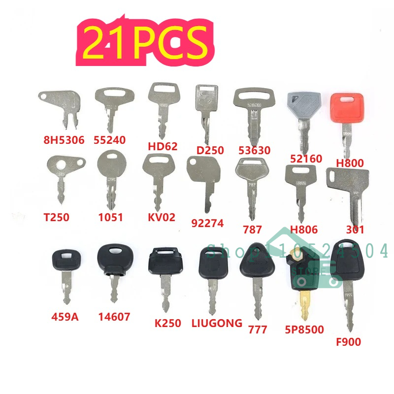 28/21/12개 마스터 점화키 세트 굴삭기 및 중장비 - Heavy Equipment Key Set 리뷰 및 가격