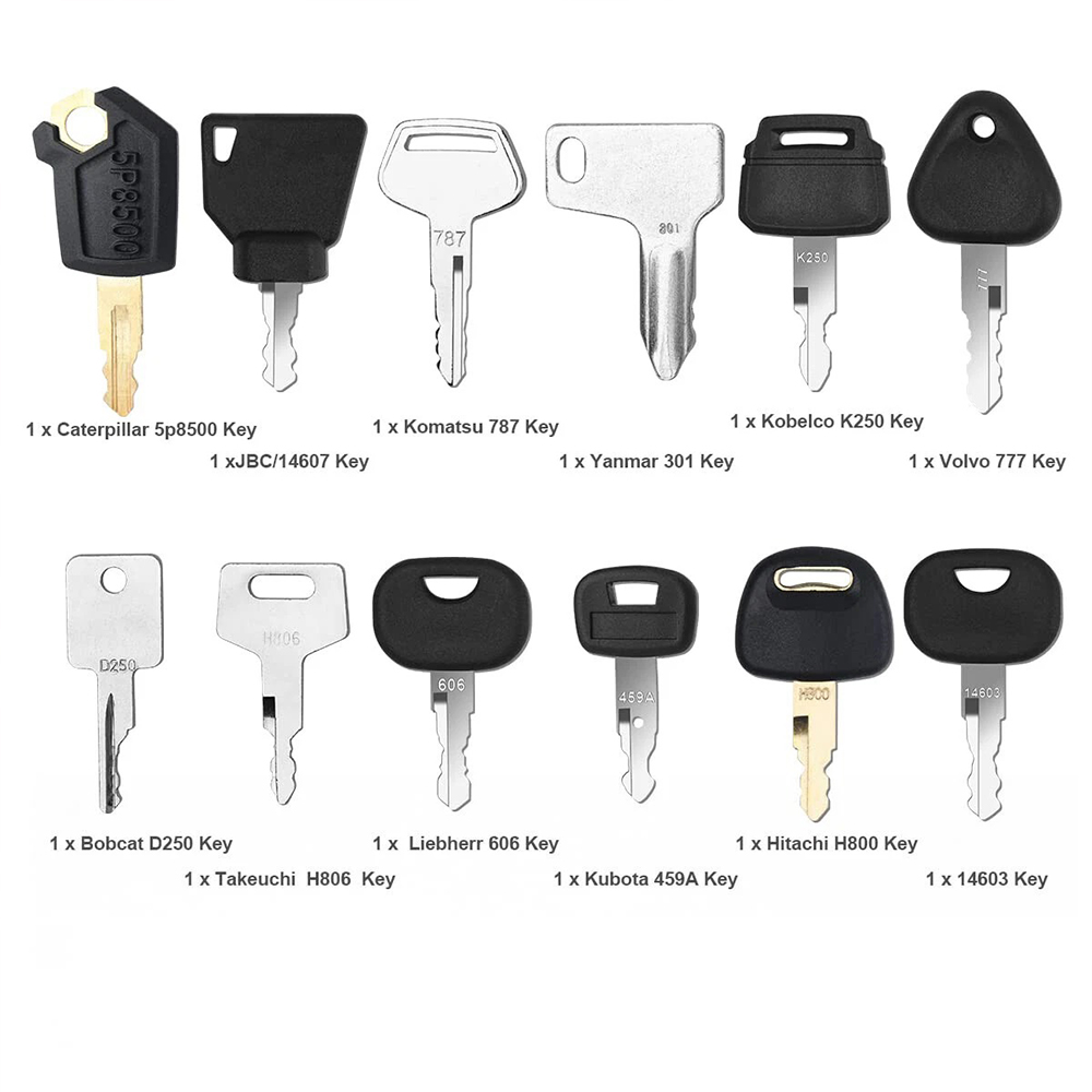 12Pcs 중장비 건설 점화 키 세트 농업용 기계 키  - Heavy Equipment Key Set 리뷰 및 가격