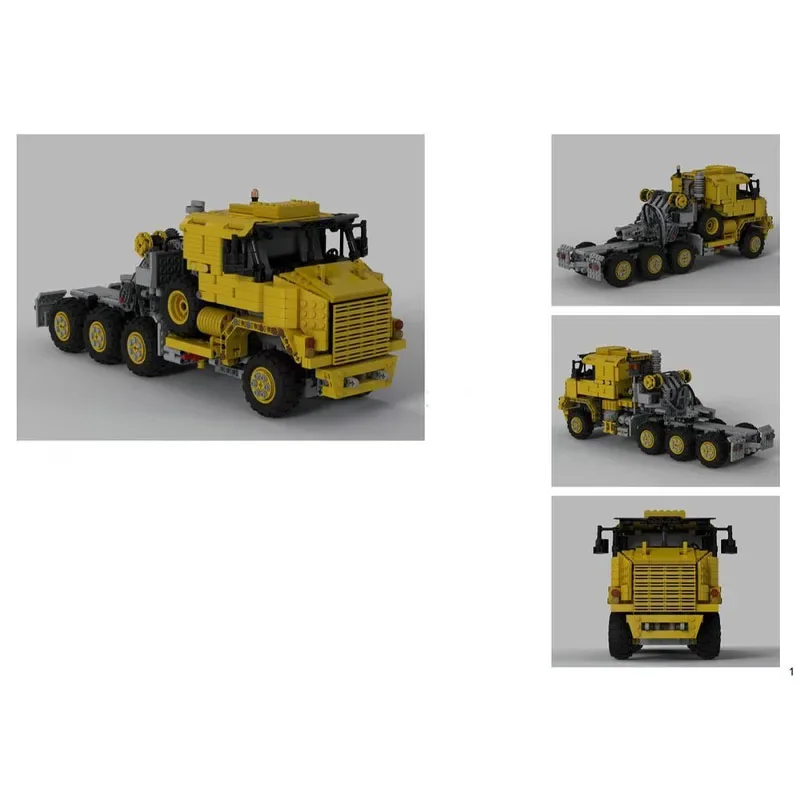 MOC-34802 노란색 트럭 M1070 중장비 운반차 - Heavy Equipment Yellow 리뷰 및 가격