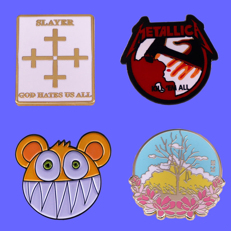 헤비 메탈 밴드 힙합 록 그룹 앨범 로고 배지 에나멜  - Heavy Equipment Logo 리뷰 및 가격